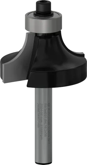 Bosch PRO Router Bit Rounding Over R 9.5 shank 6 mm.