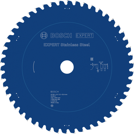 Bosch EXPERT Stainless Steel circular saw blade, 50 teeth.