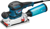 „Bosch GSS 280 AVE“ orbitinis šlifuoklis su dulkių surinkimo dėže.