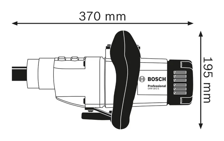 Maišytuvo matmenų diagrama.