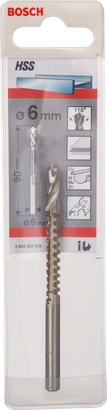 „ Bosch HSS“ frezavimo grąžtas, 6 mm.