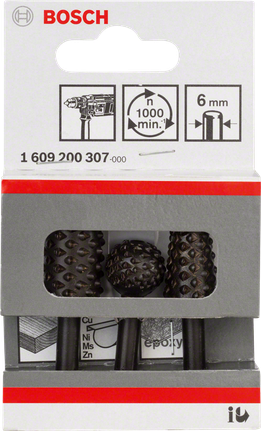 Bosch 3 dalių frezų rinkinys 16 mm.