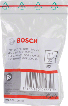 „Bosch“ 8 mm įvorės priedas.
