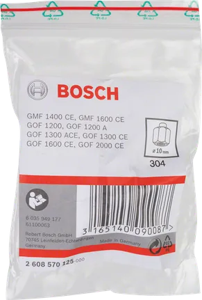 „Bosch“ 10 mm įvorės pakuotė.