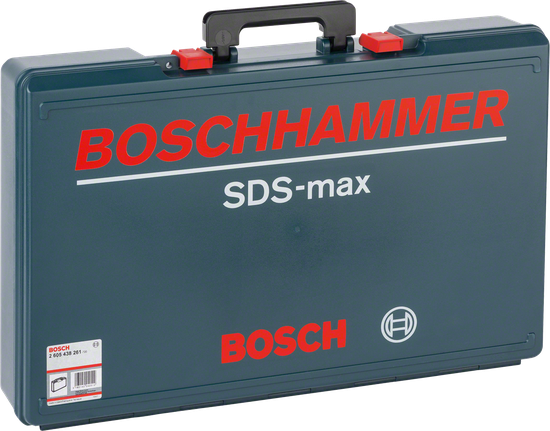 „Bosch SDS-max“ plastikinis dėklas „Bosch“ plaktuko priedams.