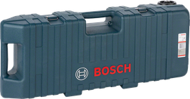 „Bosch“ plastikinis įrankių dėklas su rankena priedams laikyti.