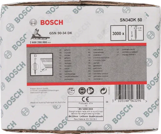 „Bosch“ 2,8 mm 50 mm 34° vinys.