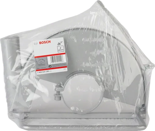 „Bosch“ pjovimo kreiptuvas su dulkių ištraukimo anga.
