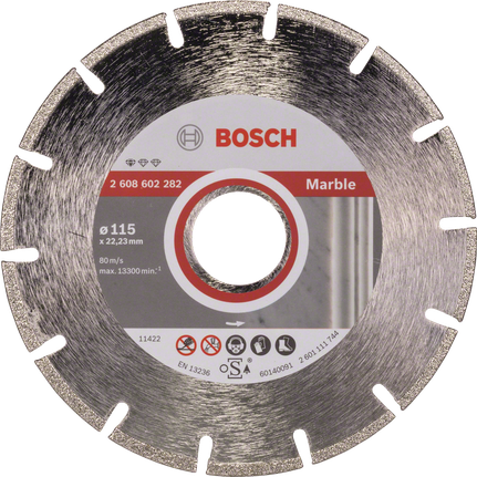 „Bosch Standard for Marble“ deimantinis pjovimo diskas, 115 mm.