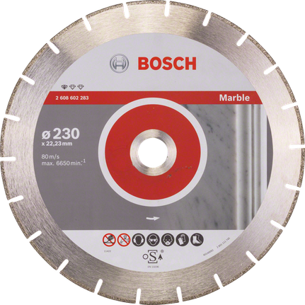 „Bosch“ deimantinis pjovimo diskas marmurui pjaustyti, 230 mm.