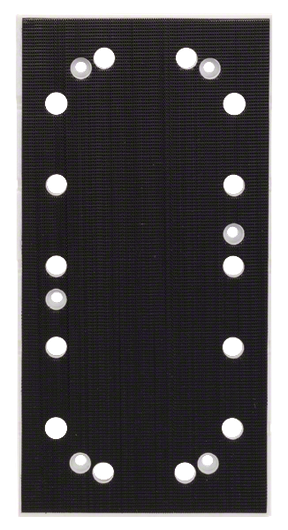 „Bosch“ šlifavimo plokštė, 115 x 230 mm, skirta lakštinio metalo šlifuokliams.