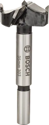 „Bosch“ 35 mm „Forstner“ grąžtas tikslioms plokščiadugnėms skylėms gręžti.