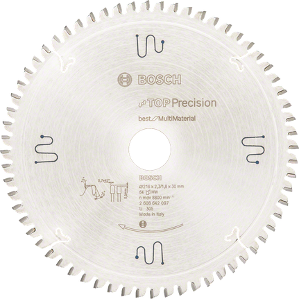 „Bosch Top Precision“ – geriausias įvairių medžiagų diskinis pjūklo diskas.