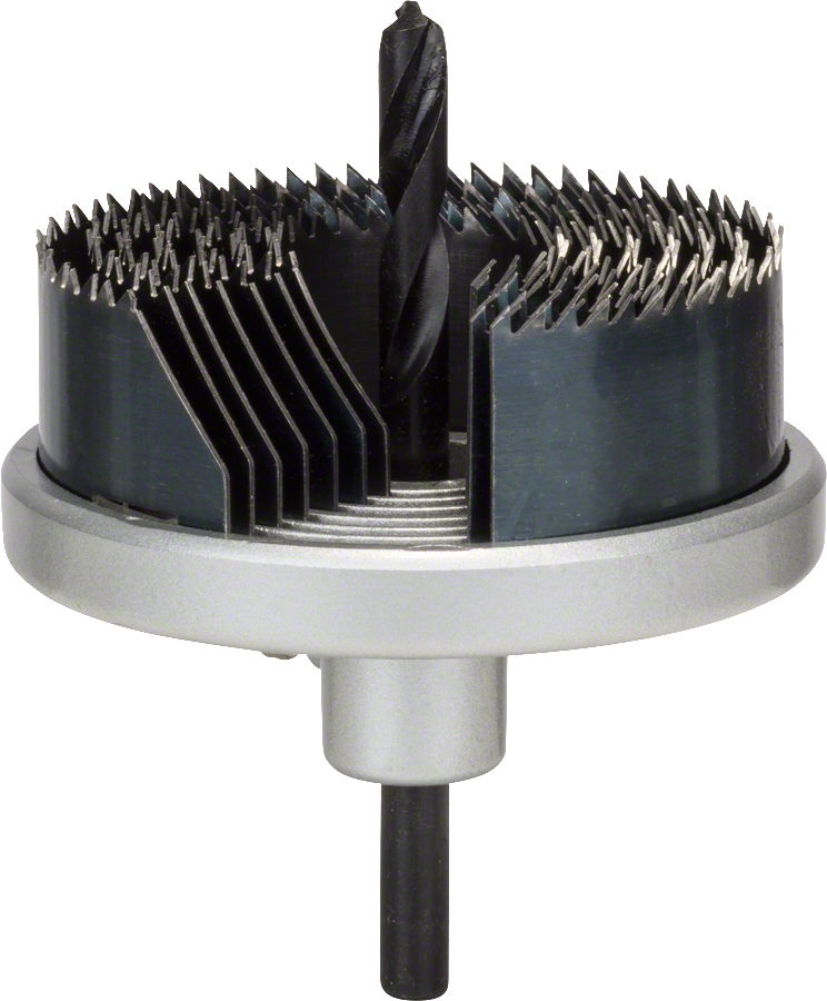 „Bosch“ 7 dalių skylių pjaustytuvų rinkinys, 25–63 mm, gręžimui.