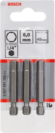 „Bosch“ 6,0 mm ypač kieti atsuktuvo antgaliai.