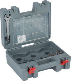 „Bosch“ 3 dalių deimantinių pjovimo įrankių rinkinys „DrySpeed ​​Best for Ceramic“ dėkle.