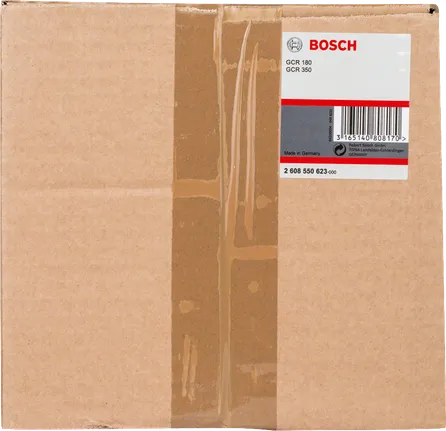 „Bosch GCR 180/350“ dulkių siurblio komplektas su pakuote.