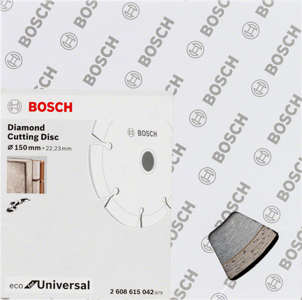 Bosch deimantinis pjovimo diskas 150 mm universalus.