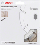 Universalus deimantinis pjovimo diskas „Bosch“ , 150 mm.