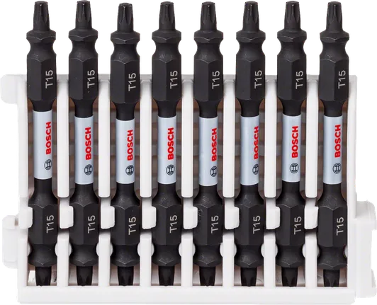 „Bosch Impact Control“ atsuktuvo antgalių T15 rinkinys, 8 dalys.