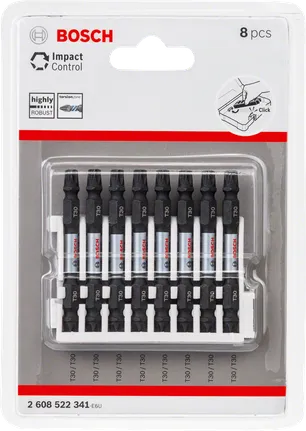„Bosch Impact Control“ atsuktuvo antgaliai, 8 dalių.