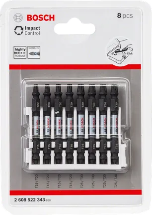 „Bosch Impact Control“ atsuktuvo antgalių rinkinys, 8 vnt.