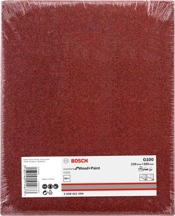Bosch C420 G100 šlifavimo popierius 230 × 280 mm.
