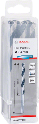 „ Bosch HSS PointTeQ“ 9,4 mm grąžtų rinkinys.