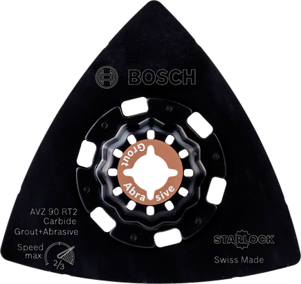 „Bosch“ šlifavimo plokštė AVZ90RT2, kietmetalio, skirta glaistui ir abrazyvui.