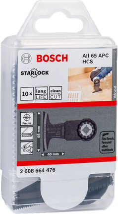 „Bosch Starlock AII 65 APC“ 10 vnt. peiliukų.