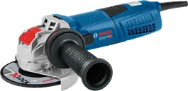 „Bosch GWX 13-125“ kampinis šlifuoklis su „X-LOCK“ sistema.