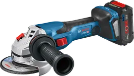 Akumuliatorinis kampinis šlifuoklis „ Bosch GWS 18V-15 C“.