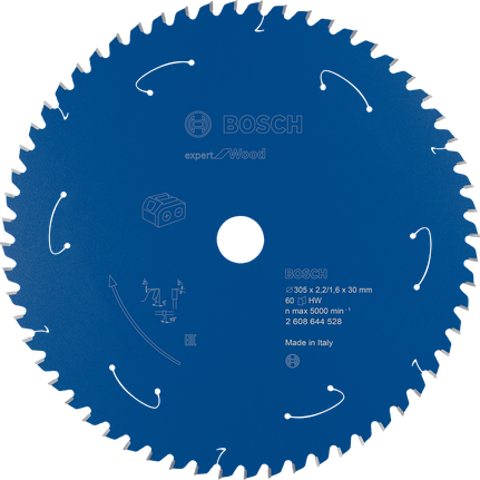 „Bosch Expert for Wood“ diskinis pjūklo diskas akumuliatoriniams pjūklams, 305 mm.