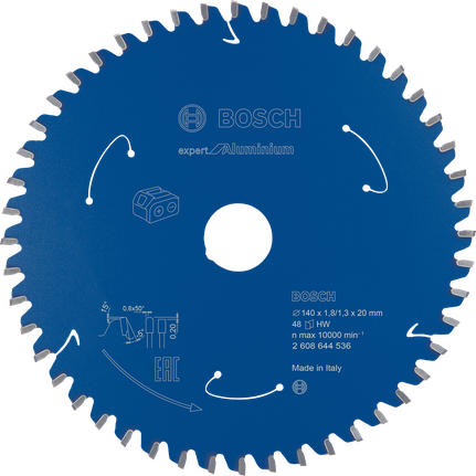 „Bosch Expert for Aluminum“ diskinis pjūklas, 140 mm, 48 dantys.