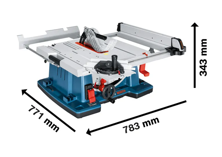 „Bosch GTS 10 XC“ stalo pjūklas su 254 mm disku.