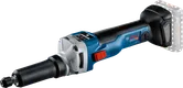 Akumuliatorinis tiesusis šlifuoklis „ Bosch GGS 18V-10 SLC“ su įvore.