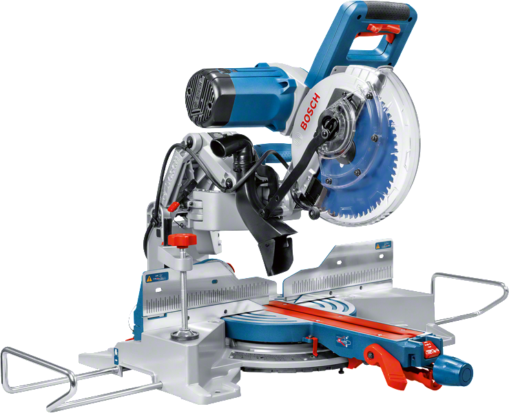 „Bosch GCM 10 GDJ“ kampinis pjūklas su 254 mm disku.