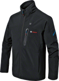 Bosch GHJ 12+18V XA šildoma striukė, juoda, minkšta.