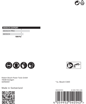 „Bosch EXPERT M480“ šlifavimo tinklas, 93 mm.