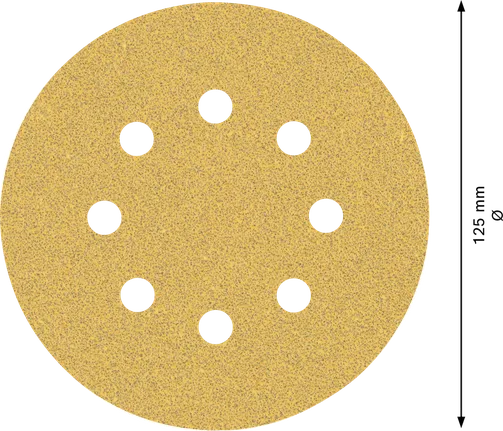 „Bosch EXPERT C470“ švitrinio popieriaus diskas, 125 mm, 8 skylės, G60.