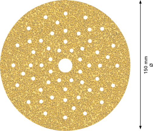 „Bosch EXPERT C470“ 150 mm daugiaangis švitrinio popieriaus diskas, grūdėtumas 40.