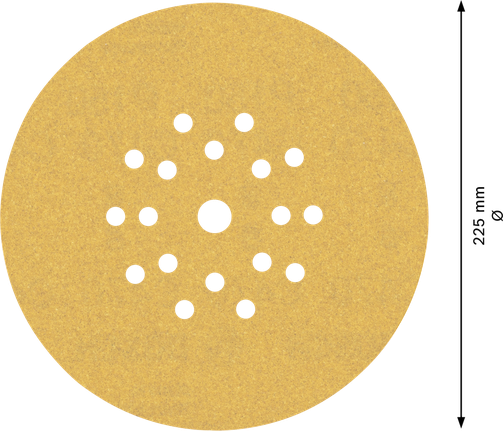 „Bosch EXPERT C470“ švitrinio popieriaus diskas, 225 mm, 19 skylių.
