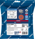 „Bosch EXPERT R782 Prisma X-LOCK“ pluošto diskas, 115 mm, skirtas greitam metalo šlifavimui.