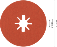 „Bosch EXPERT R782 Prisma Ceramic X-LOCK“ pluošto diskas, 125 mm.