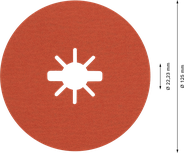 „Bosch EXPERT R782 Prisma Ceramic X-LOCK“ pluošto diskas, 125 mm.