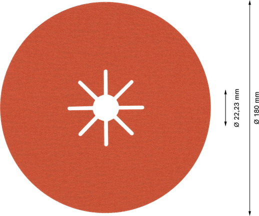 „Bosch EXPERT R782 Prisma“ keramikinis pluošto diskas, 180 mm, grūdėtumas 80.