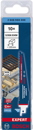 „Bosch EXPERT Multi Material S 956 XHM“ tiesinio pjūklo diskų rinkinys.
