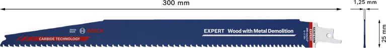 „Bosch EXPERT“ medienos ir metalo griovimo pjūklo diskas, 300 mm.