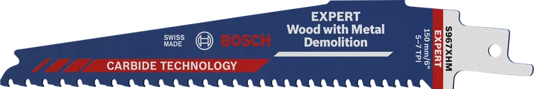 „Bosch EXPERT“ kietmetalio pjūklo diskas medienai su metalo griovimu.