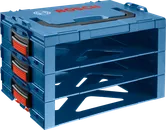 „Bosch i-BOXX“ lentynų, 3 dalių tvirtinimo sistemos organizatorius.